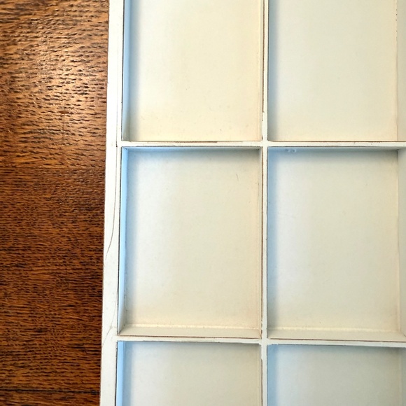 7Gypsies Antique Artist Printer's Tray, White - Picture 13 of 16